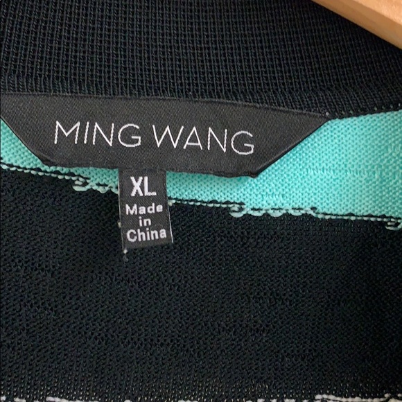 🚫SOLD🚫Ming Wang Striped Open Cardigan Size XL - Picture 3 of 5